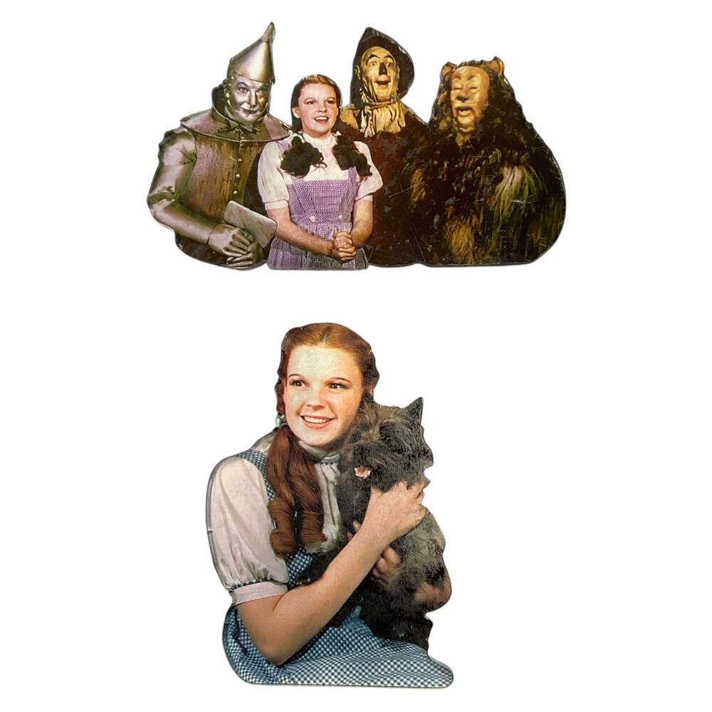 Wizard of Oz Cast 2 Acrylic Magnets 1997 Turner Movie‎ Memorabilia Wicked